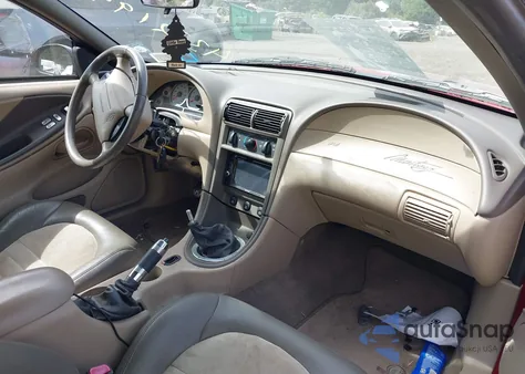 2001 Ford Mustang Cobra из США, поврежденный, VIN 1FAFP47V61F191281